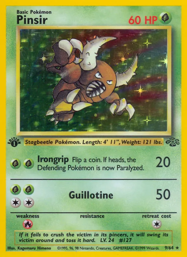 Pinsir — Jungle #9 (Pokémon TCG card)