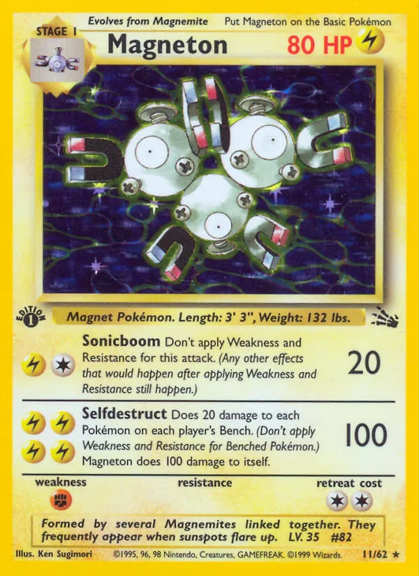 Magneton — Fossil #11 (Pokémon TCG card)