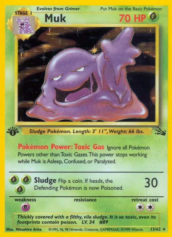 Muk — Fossil #13 (Pokémon TCG card)