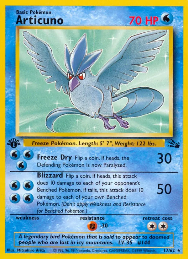 Articuno — Fossil #17 (Pokémon TCG card)