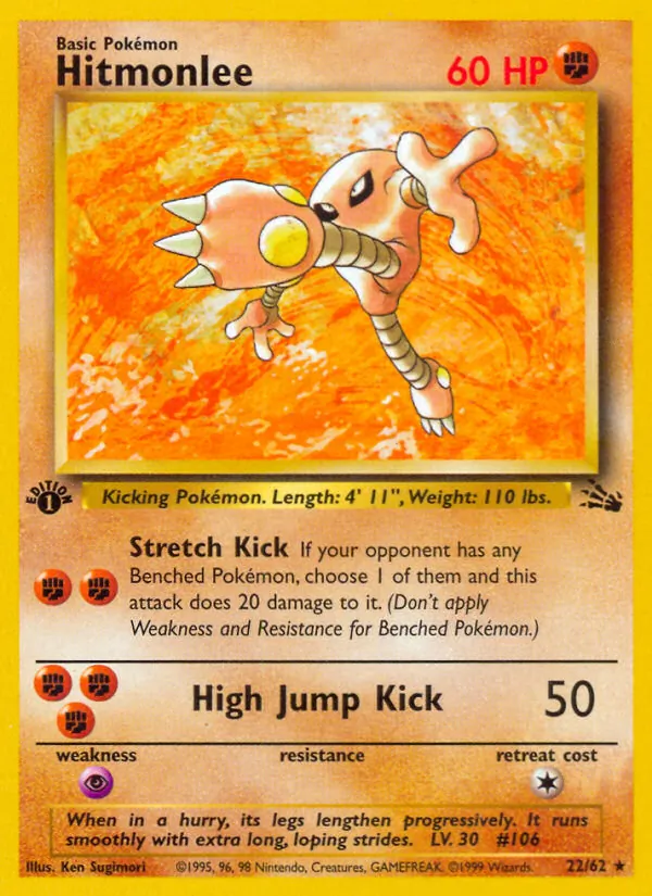 Hitmonlee — Fossil #22 (Pokémon TCG card)