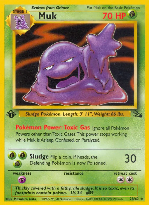 Muk — Fossil #28 (Pokémon TCG card)