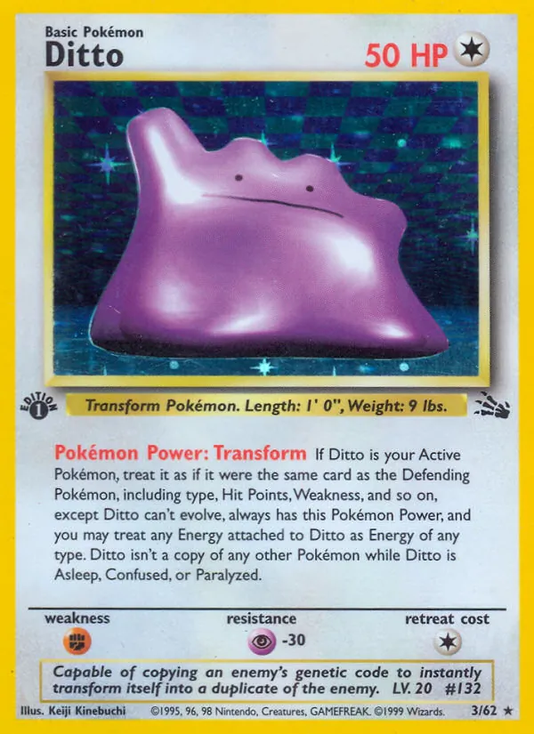Ditto — Fossil #3 (Pokémon TCG card)