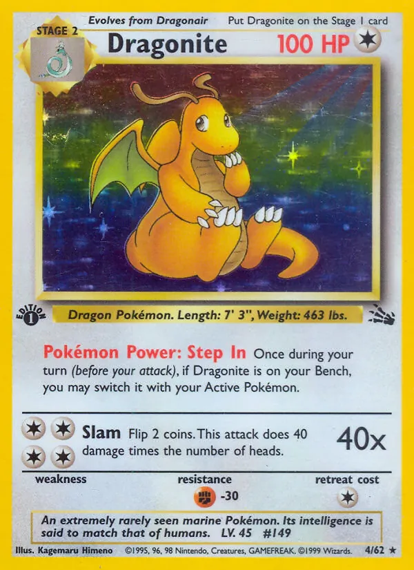 Dragonite — Fossil #4 (Pokémon TCG card)