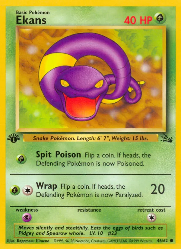 Ekans — Fossil #46 (Pokémon TCG card)