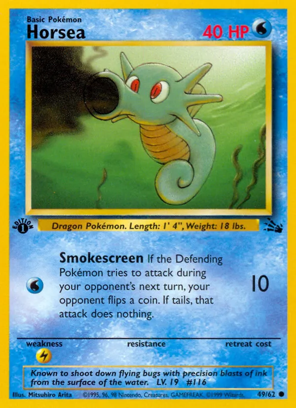 Horsea — Fossil #49 (Pokémon TCG card)