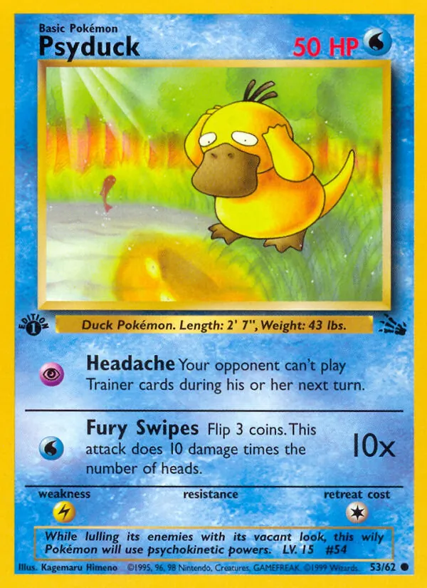 Psyduck — Fossil #53 (Pokémon TCG card)
