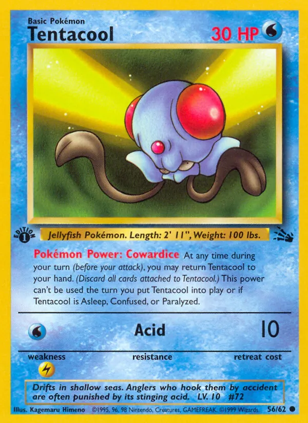 Tentacool — Fossil #56 (Pokémon TCG card)