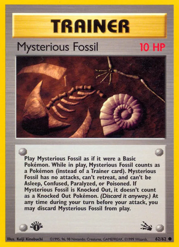 Mysterious Fossil — Fossil #62 (Pokémon TCG card)