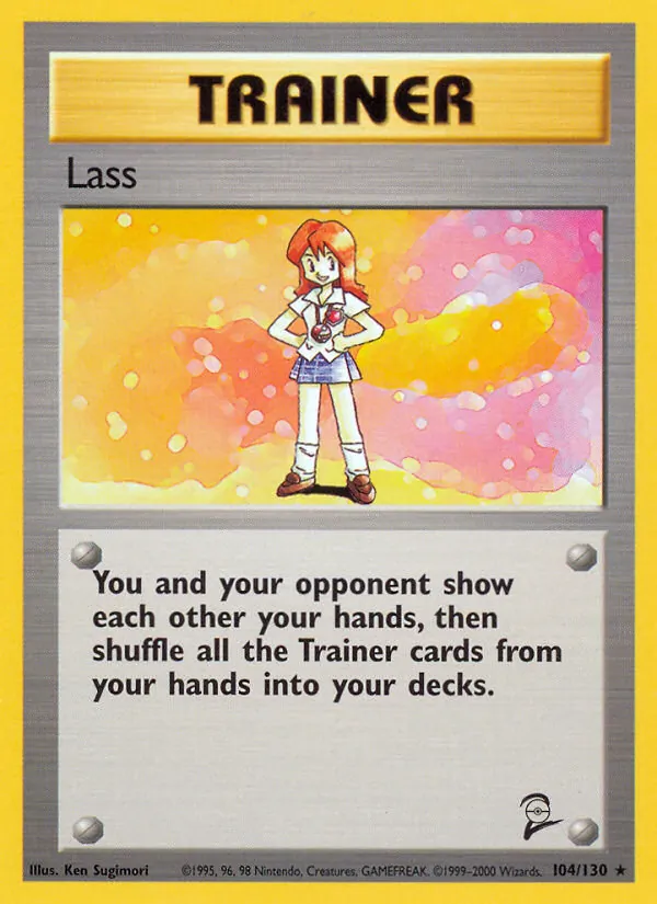 Lass — Base Set 2 #104 (Pokémon TCG card)