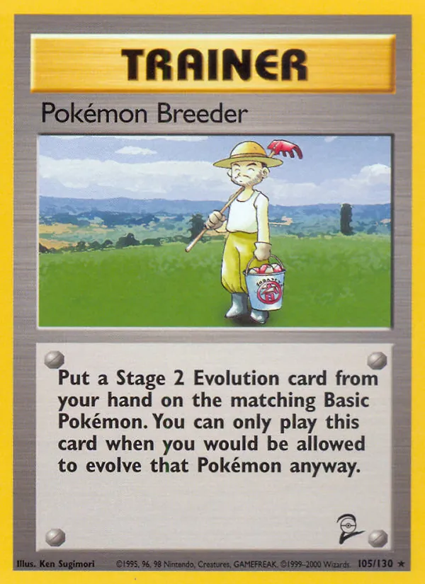 Pokémon Breeder — Base Set 2 #105 (Pokémon TCG card)