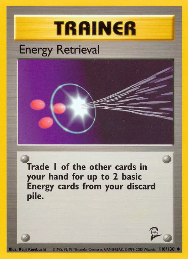 Energy Retrieval — Base Set 2 #110 (Pokémon TCG card)
