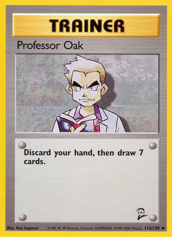 Professor Oak — Base Set 2 #116 (Pokémon TCG card)