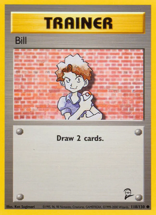 Bill — Base Set 2 #118 (Pokémon TCG card)