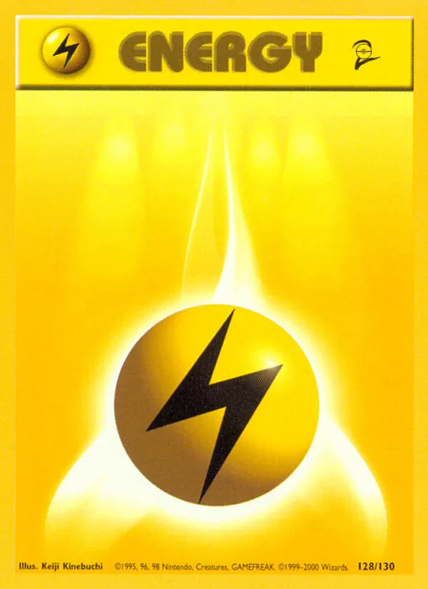 Lightning Energy — Base Set 2 #128 (Pokémon TCG card)