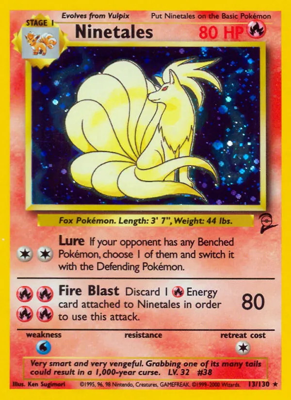 Ninetales — Base Set 2 #13 (Pokémon TCG card)