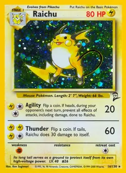 Raichu (Base Set 2 #16)