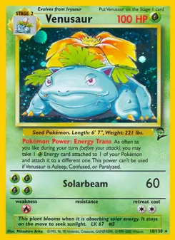 Venusaur (Base Set 2 #18)