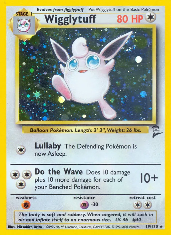 Wigglytuff — Base Set 2 #19 (Pokémon TCG card)