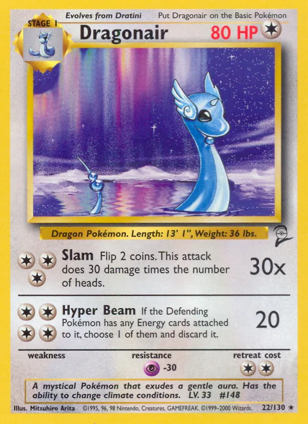 Dragonair — Base Set 2 #22 (Pokémon TCG card)
