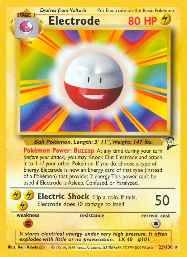 Electrode — Base Set 2 #25 (Pokémon TCG card)