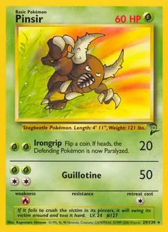 Pinsir (Base Set 2 #29)