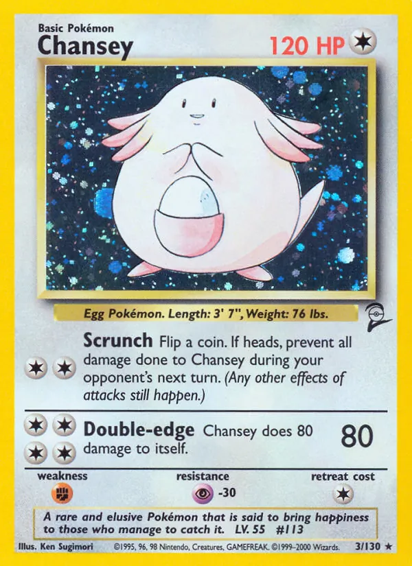Chansey — Base Set 2 #3 (Pokémon TCG card)
