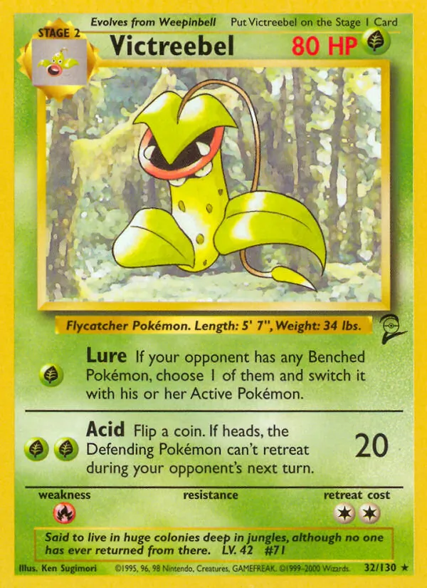 Victreebel — Base Set 2 #32 (Pokémon TCG card)