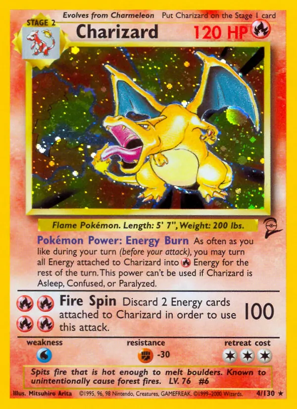 Charizard — Base Set 2 #4 (Pokémon TCG card)