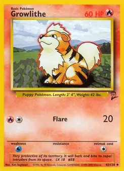 Growlithe (Base Set 2 #42)