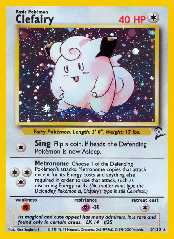 Clefairy — Base Set 2 #6 (Pokémon TCG card)