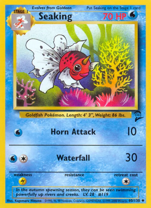Seaking — Base Set 2 #60 (Pokémon TCG card)