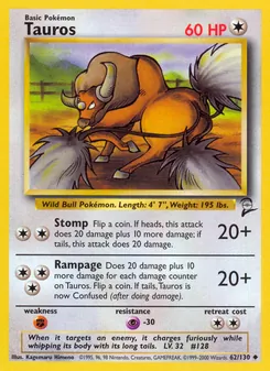 Tauros (Base Set 2 #62)
