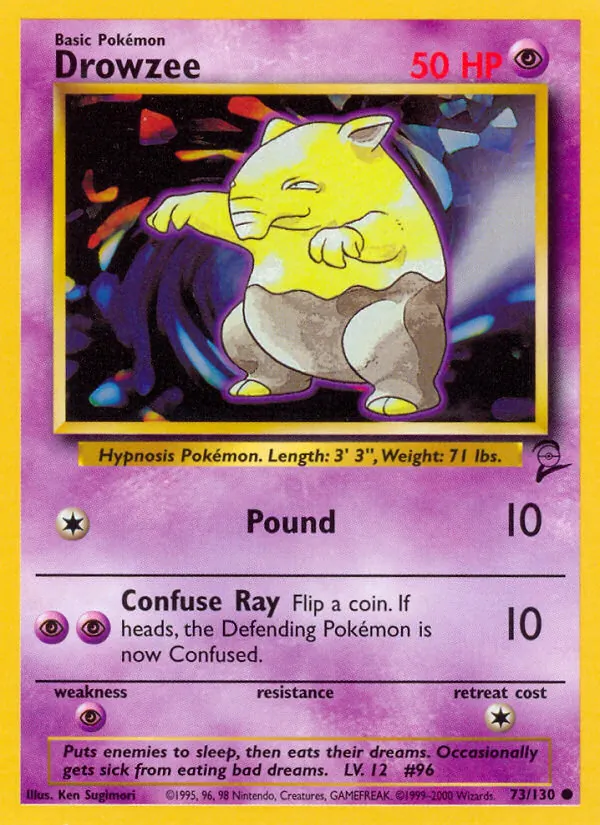 Drowzee — Base Set 2 #73 (Pokémon TCG card)