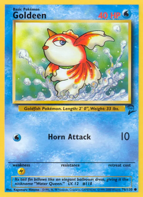 Goldeen — Base Set 2 #76 (Pokémon TCG card)