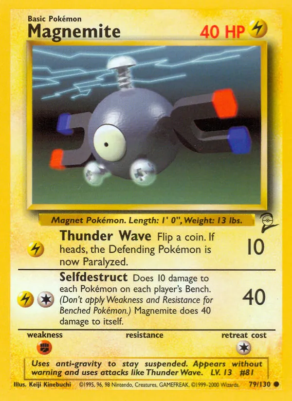 Magnemite — Base Set 2 #79 (Pokémon TCG card)