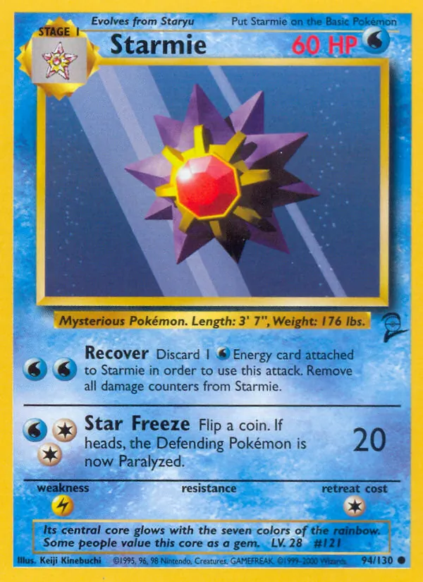 Starmie — Base Set 2 #94 (Pokémon TCG card)