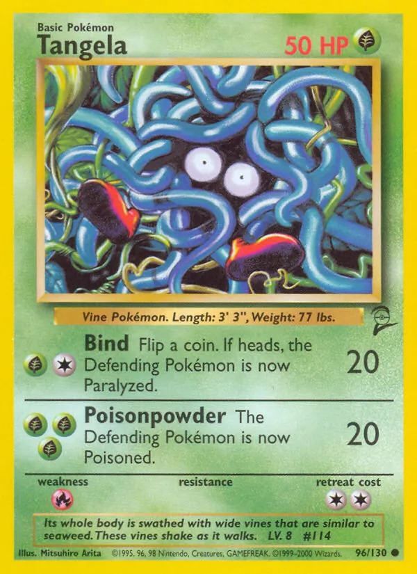 Tangela — Base Set 2 #96 (Pokémon TCG card)
