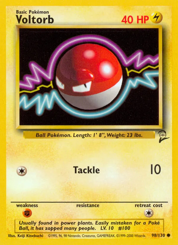 Voltorb — Base Set 2 #98 (Pokémon TCG card)