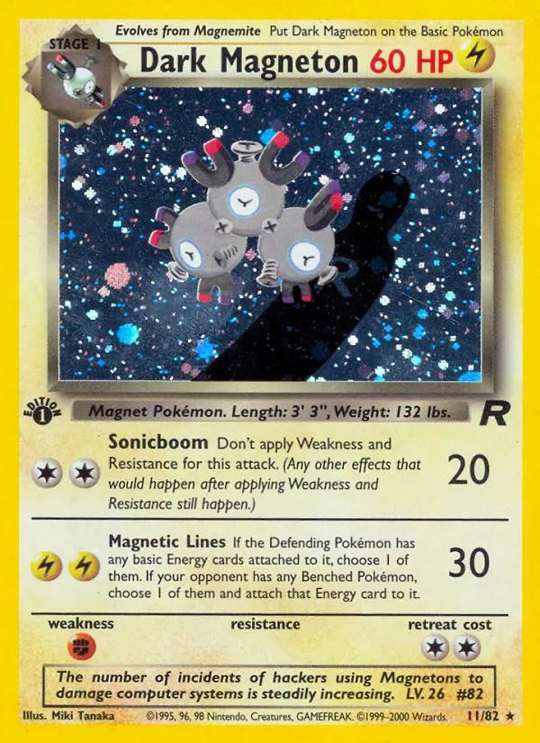 Dark Magneton — Team Rocket #11 (Pokémon TCG card)
