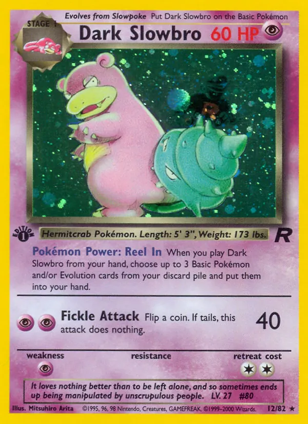 Dark Slowbro — Team Rocket #12 (Pokémon TCG card)