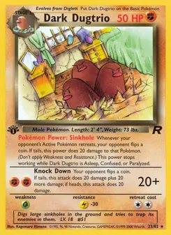 Dark Dugtrio (Team Rocket #23)