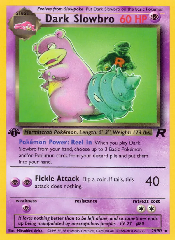 Dark Slowbro — Team Rocket #29 (Pokémon TCG card)