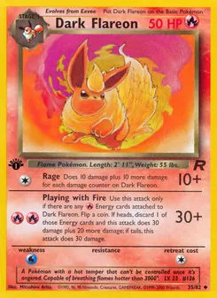 Dark Flareon (Team Rocket #35)