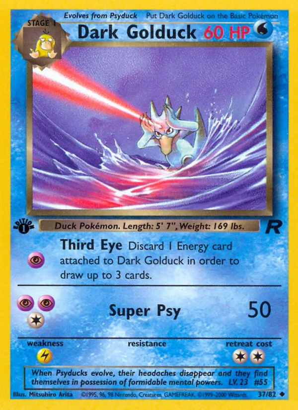 Dark Golduck — Team Rocket #37 (Pokémon TCG card)