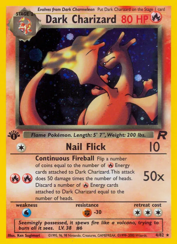 Dark Charizard — Team Rocket #4 (Pokémon TCG card)