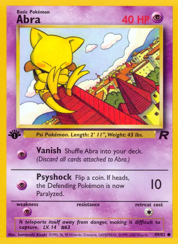 Abra — Team Rocket #49 (Pokémon TCG card)