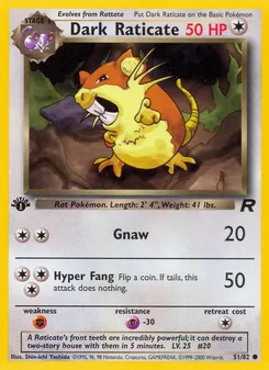 Dark Raticate (Team Rocket #51)