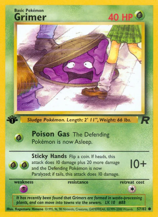 Grimer — Team Rocket #57 (Pokémon TCG card)