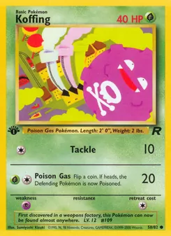 Koffing (Team Rocket #58)